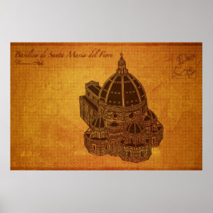 Cathedralen: Basilica di Santa Maria del Fiore Poster