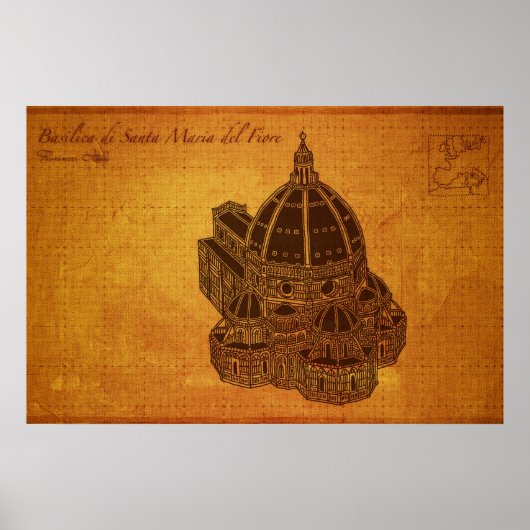 Cathedralen: Basilica di Santa Maria del Fiore Poster (Voorkant)