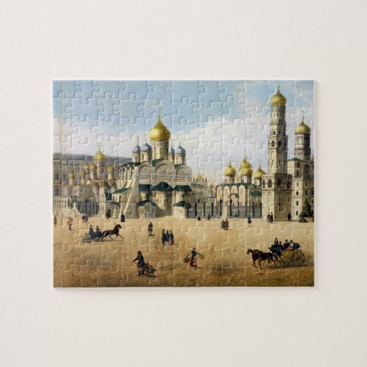 Cathedralen van de aankondiging en de Archangel; Legpuzzel (Horizontaal)