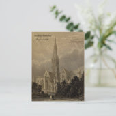 Cathedrals of England Series: Salisbury 1836 Briefkaart (Staand voorkant)