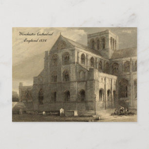 Cathedrals of England Series: Winchester 1836 Briefkaart