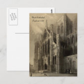 Cathedrals of England Series: York 1836 Briefkaart (Voorkant / Achterkant)