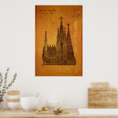 Cathedrals: Sagrada Fam � lia, Barcelona Poster (Keuken)