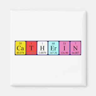 Catherin periodiek table name magnet