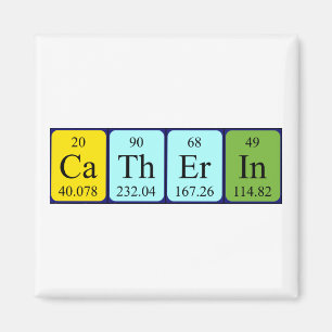 Catherin periodiek table name magnet