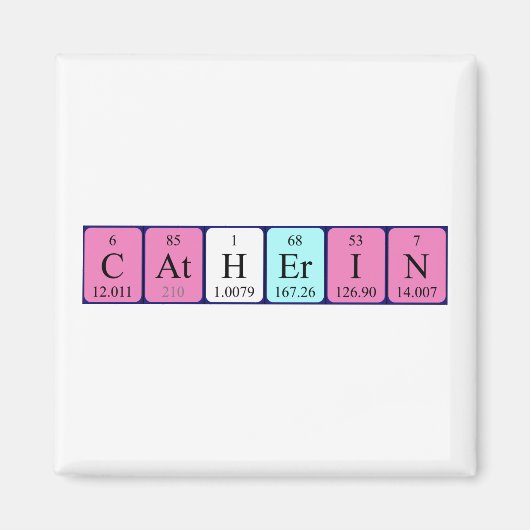 Catherin periodiek table name magnet (Voorkant)