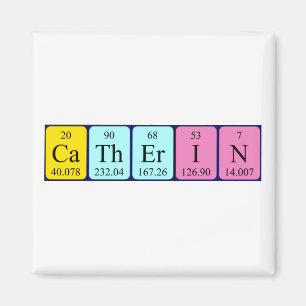 Catherin periodiek table name magnet