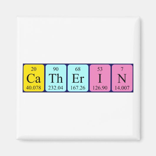 Catherin periodiek table name magnet (Voorkant)