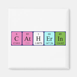 Catherin periodiek table name magnet