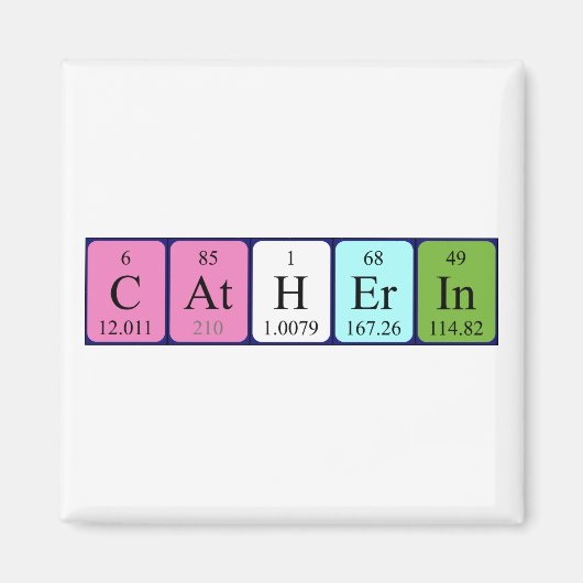 Catherin periodiek table name magnet (Voorkant)