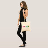 Catherin periodieke lijstnaam canvas tas (Voorkant (model))