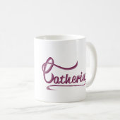 Catherine - aangepaste naam koffiemok (Voorkant rechts)