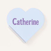 Catherine Aqua Mint Heart Notitieboek (Voorkant)