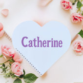 Catherine Aqua Mint Heart Notitieboek