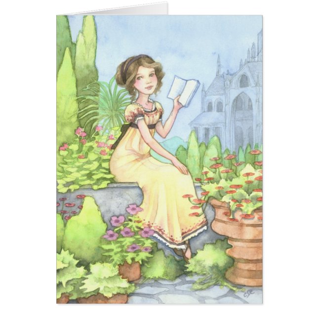 Catherine bij Northanger Abbey Jane Austen Card (Voorkant)