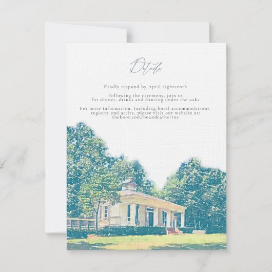 Catherine & Bo Details Kaart (Voorkant)