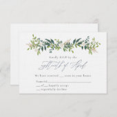 Catherine & Bo RSVP-kaarten Kaart (Voorkant / Achterkant)