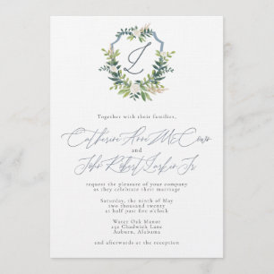 Catherine & Bo Wedding Invitation Kaart