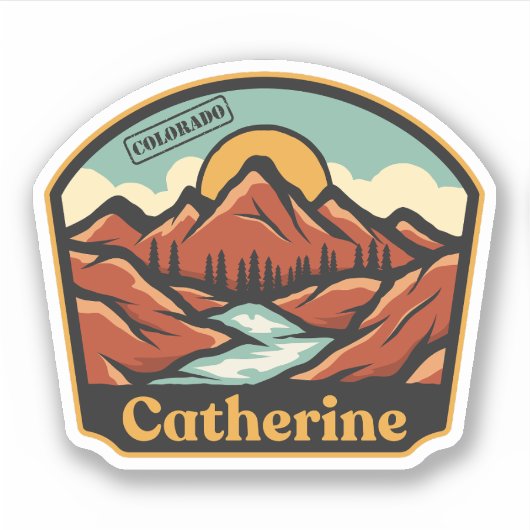 Catherine, Colorado Sticker (Voorkant)