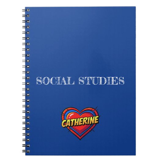 Catherine Hart Blauw Notitieboek (Voorkant)