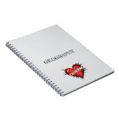 Catherine Hart Grijs Notitieboek (Rechterzijde)