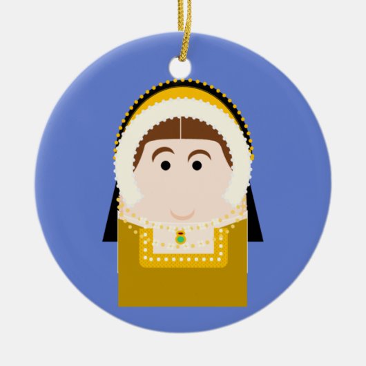 Catherine Howard Tudor Queen Keramisch Ornament (Voorkant)