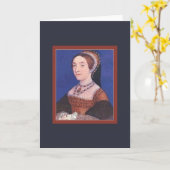 Catherine Howard (Tudors) Wenskaart Kaart (Gele Bloem)