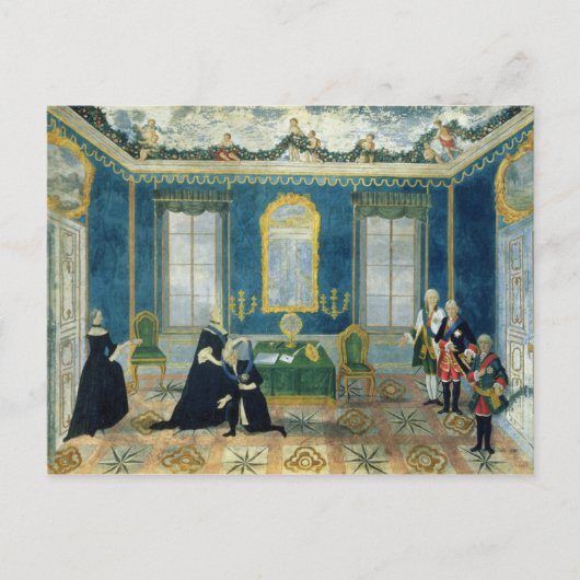 Catherine II herinnert kanselier Alexey Briefkaart (Voorkant)