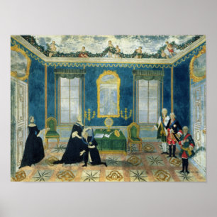 Catherine II herinnert kanselier Alexey Poster