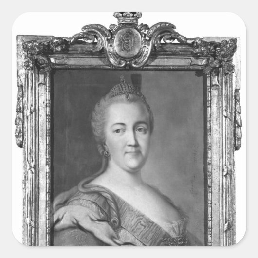 Catherine II Vierkante Sticker (Voorkant)