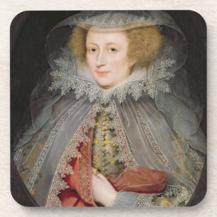 Catherine Killigrow, Lady Jermyn, 1614 (olie op pa Drankjes Onderzetter