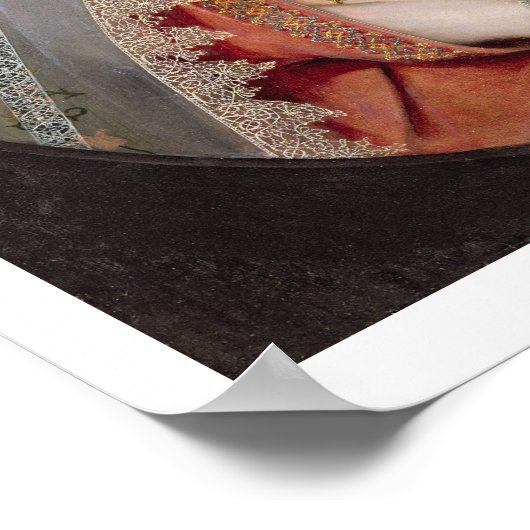 Catherine Killigrow, Lady Jermyn, 1614 (olie op pa Poster (Hoek)