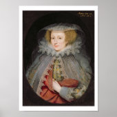 Catherine Killigrow, Lady Jermyn, 1614 (olie op pa Poster (Voorkant)