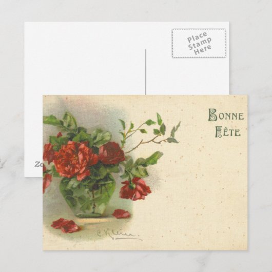 Catherine Klein  Briefkaart Reproduction (Voorkant / Achterkant)