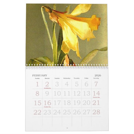 Catherine Klein Floral en Fruit Custom Calendar Kalender (Feb 2026)