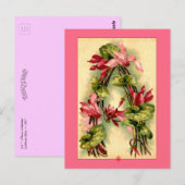 Catherine Klein Flower Alphabet Letter A Briefkaart (Voorkant / Achterkant)