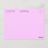 Catherine Klein Flower Alphabet Letter A Briefkaart (Achterkant)