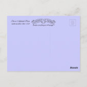 Catherine Klein Flower Alphabet Letter B Briefkaart (Achterkant)