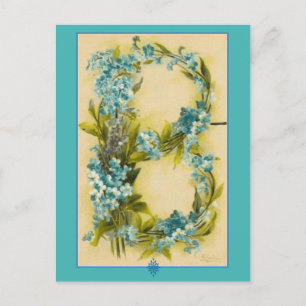 Catherine Klein Flower Alphabet Letter B Briefkaart