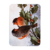 Catherine Klein: Robins op Holly Magneet (Verticaal)