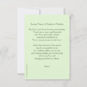 Catherine McAuley-prentenkaart, zusters of Mercy (Achterkant)