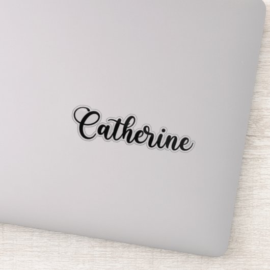 Catherine Name - Handgeschreven kalligrafie Sticker (Detail)