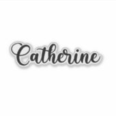 Catherine Name - Handgeschreven kalligrafie Sticker (Voorkant)
