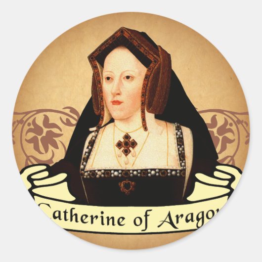 Catherine of Aragon Classic Ronde Sticker (Voorkant)