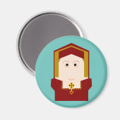 Catherine of Aragon fridge magnet (Voorkant / Achterkant)