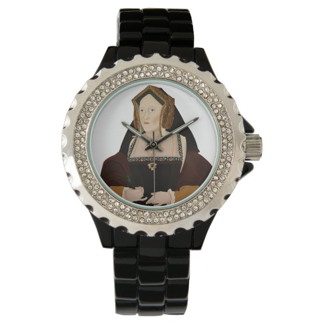 Catherine of Aragon - historische illustraties Horloge (Voorkant)