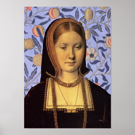 Catherine of Aragon Queen of England Portret Poster (Voorkant)