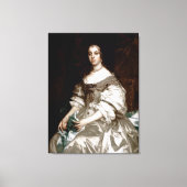 Catherine of Braganza van Sir Peter Lely Canvas Afdruk (Voorkant)