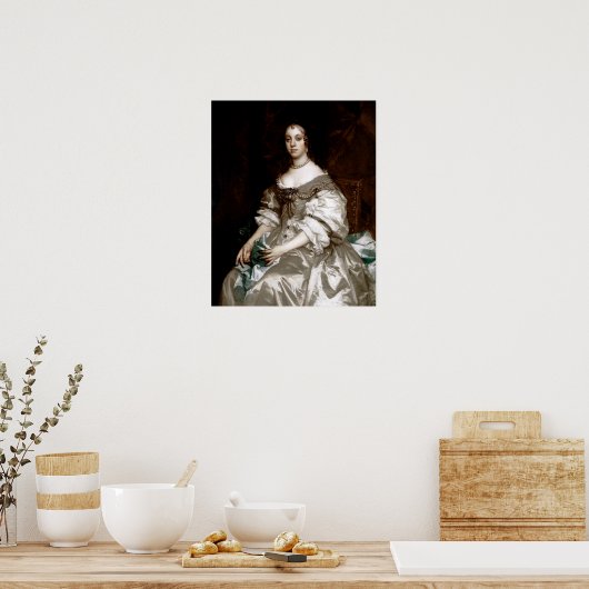 Catherine of Braganza van Sir Peter Lely Poster (Keuken)
