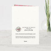 Catherine of Siena Religious Prayer Pink Roses Kaart (Achterkant)